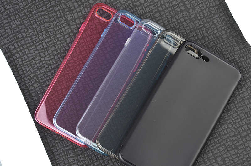 Apple iPhone 8 Plus Kılıf Zore İmax Silikon Füme