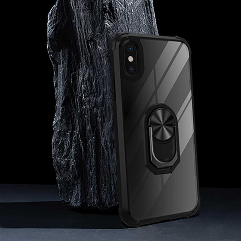 Apple iPhone X Kılıf Zore Mola Kapak Siyah