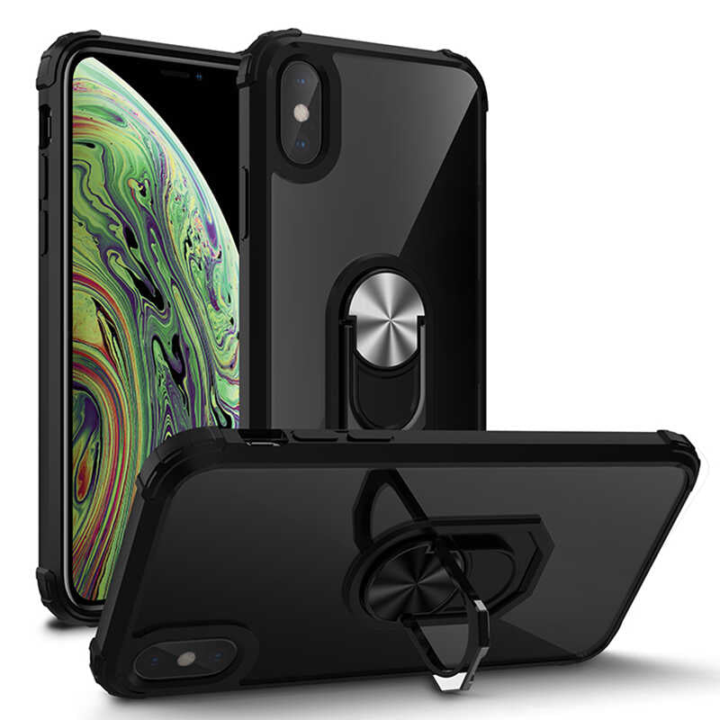 Apple iPhone X Kılıf Zore Mola Kapak Siyah