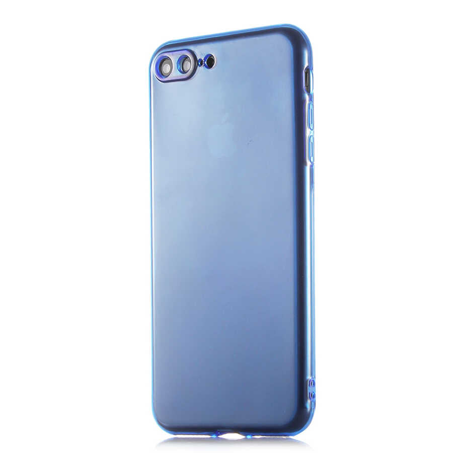 Apple iPhone 8 Plus Kılıf Zore Mun Silikon Mor