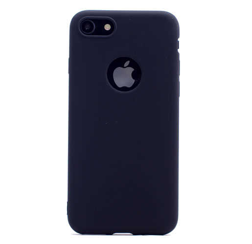 Apple iPhone 8 Plus Kılıf Zore Premier Silikon Kapak Siyah