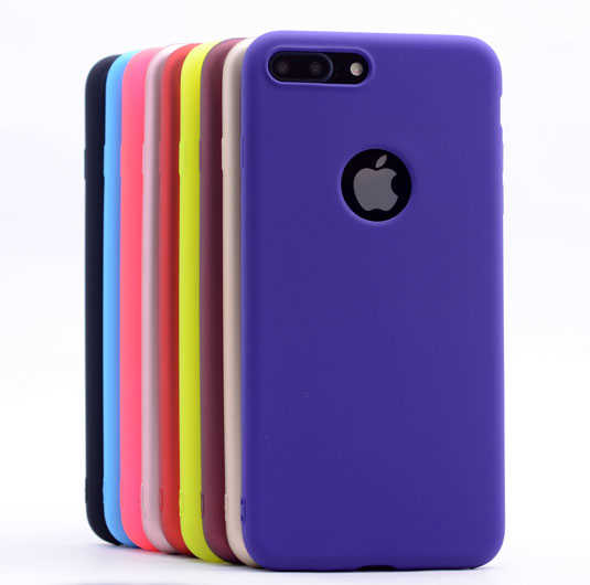 Apple iPhone 8 Plus Kılıf Zore Premier Silikon Kapak Lacivert