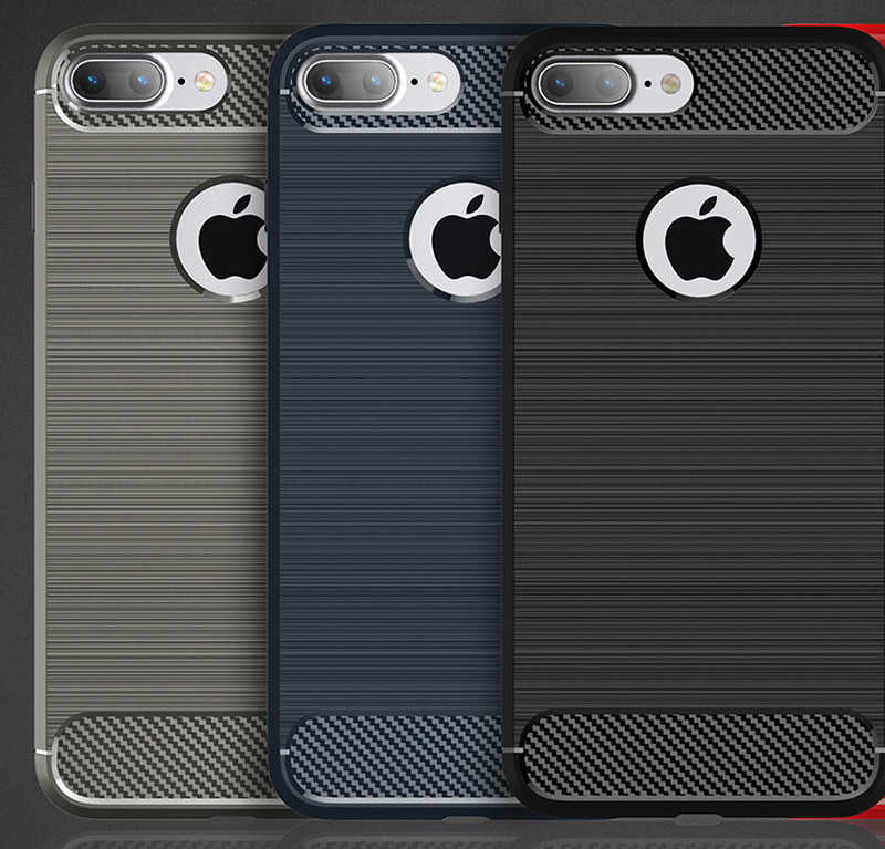 Apple iPhone 8 Plus Kılıf Zore Room Silikon Kapak Gri