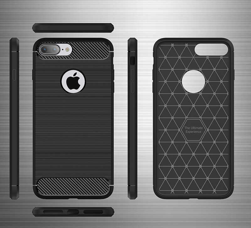 Apple iPhone 8 Plus Kılıf Zore Room Silikon Kapak Gri