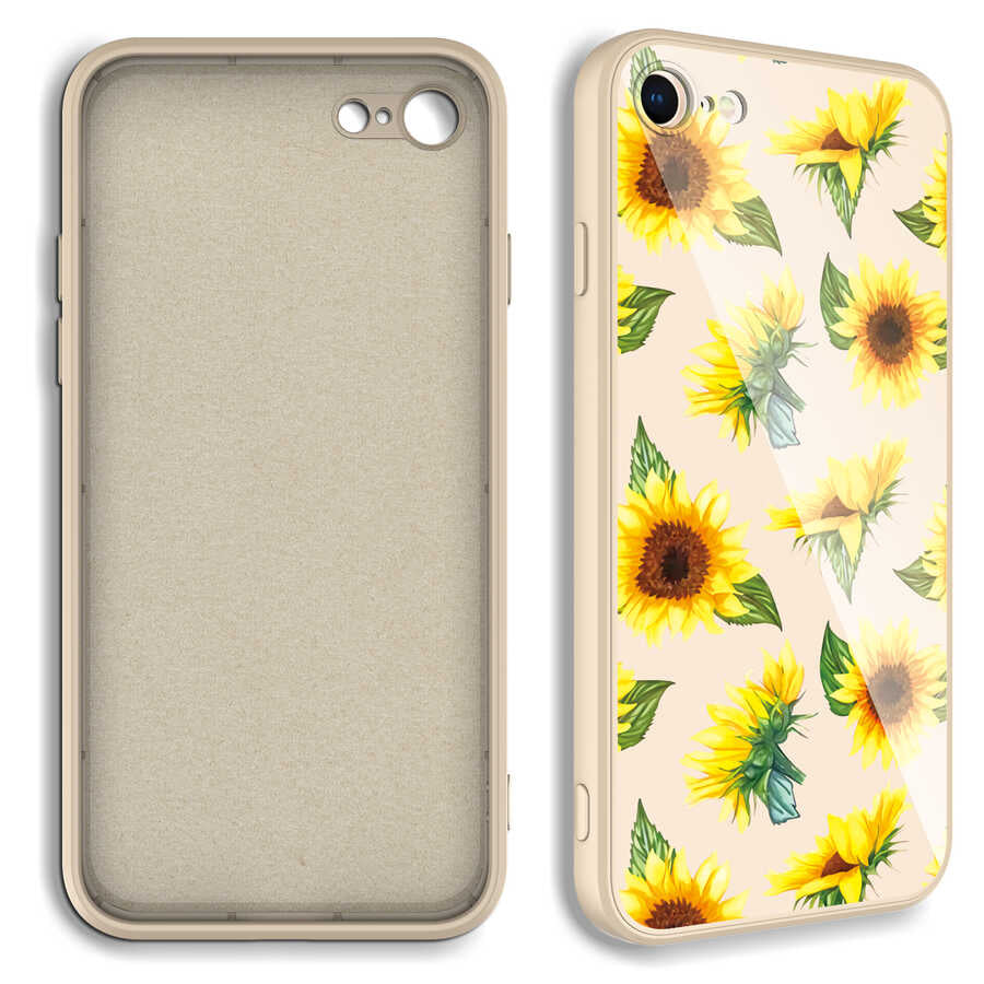 Apple iPhone SE 2020 Kılıf Kamera Korumalı Desenli Sert Silikon Zore Epoksi Kapak NO2