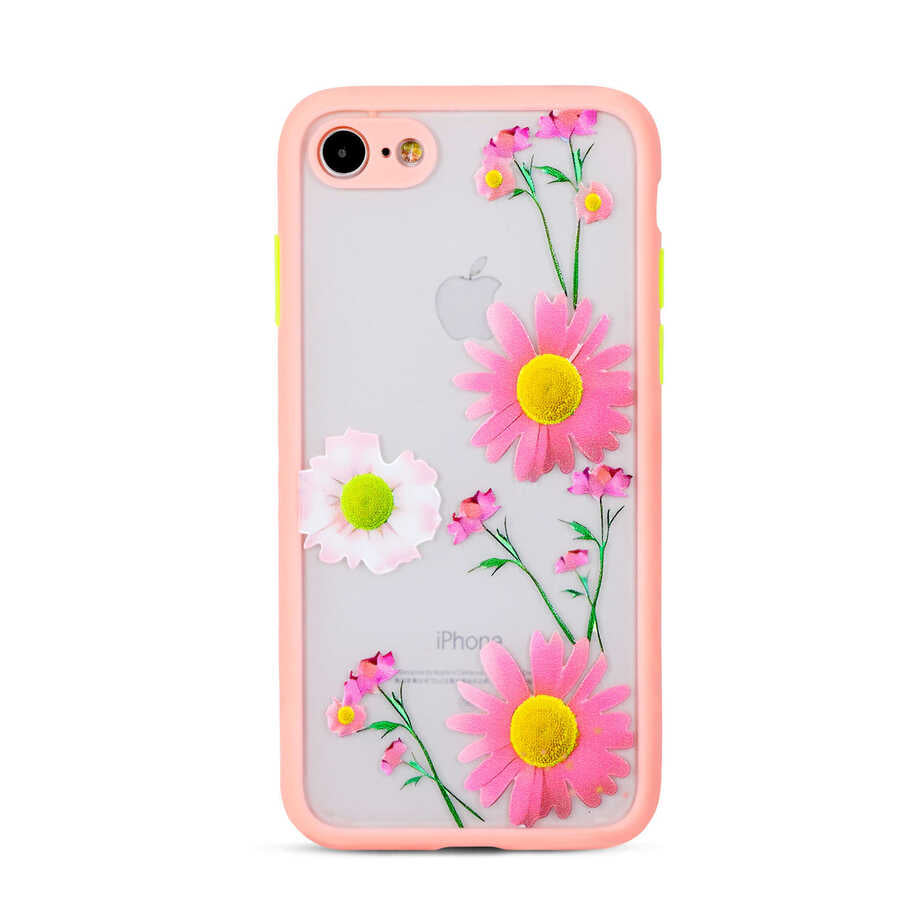 Apple iPhone SE 2020 Kılıf Zore Fily Kapak Pembe