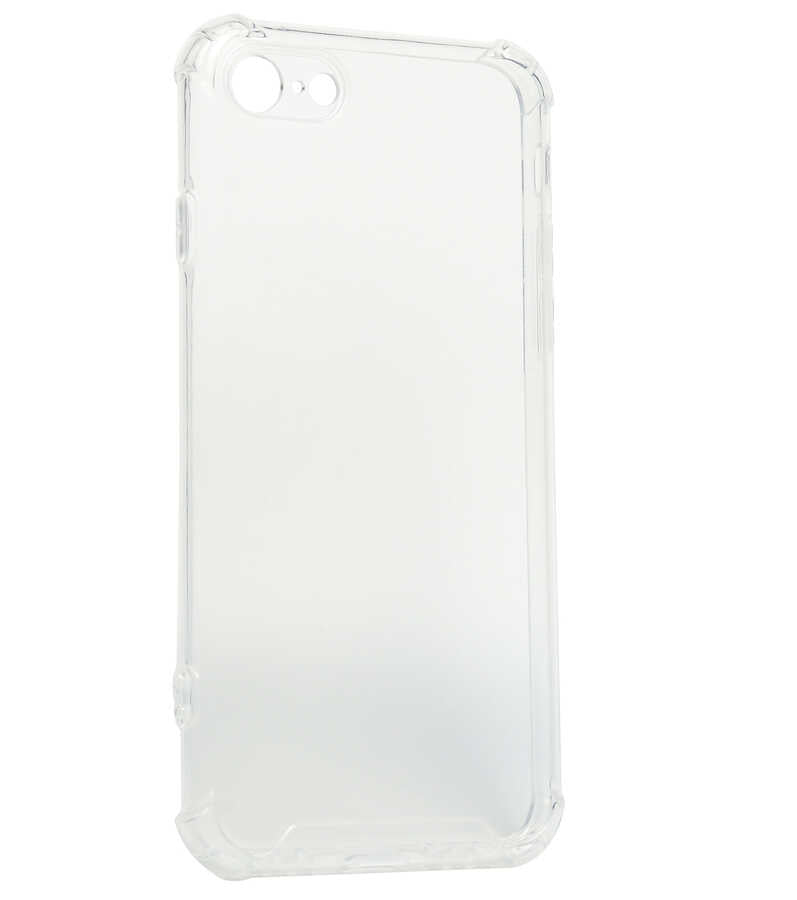 Apple iPhone SE 2020 Kılıf Zore Kamera Korumalı Nitro Anti Shock Silikon Renksiz