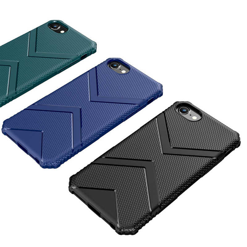 Apple iPhone SE 2022 Kılıf Zore Hank Silikon Lacivert