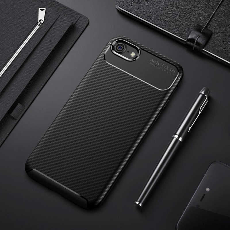 Apple iPhone SE 2022 Kılıf Zore Negro Silikon Kapak Siyah