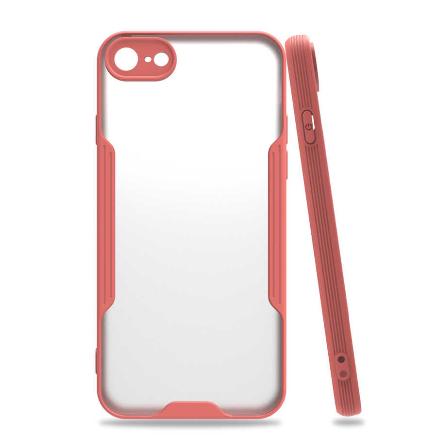 Apple iPhone SE 2022 Kılıf Zore Parfe Kapak Pembe