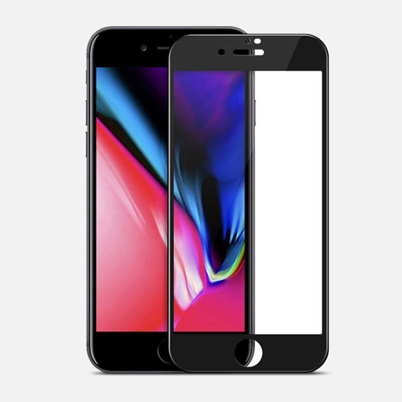 Apple iPhone SE 2022 Zore 3D Latte Cam Ekran Koruyucu Beyaz