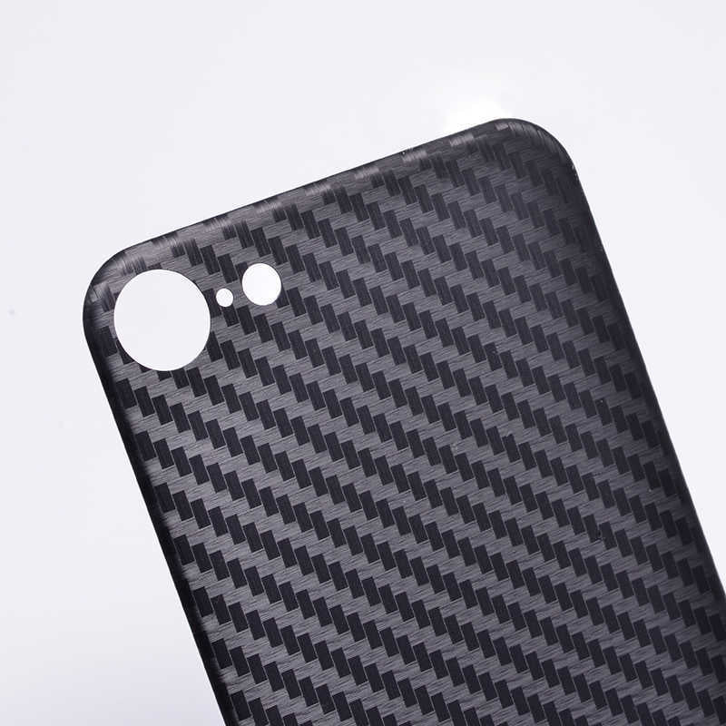 Apple iPhone SE 2022 Zore Kavisli Arka Karbon Koruyucu Jelatin Siyah