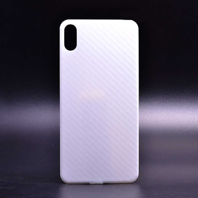 Apple iPhone X Zore Kavisli Arka Karbon Koruyucu Jelatin Siyah