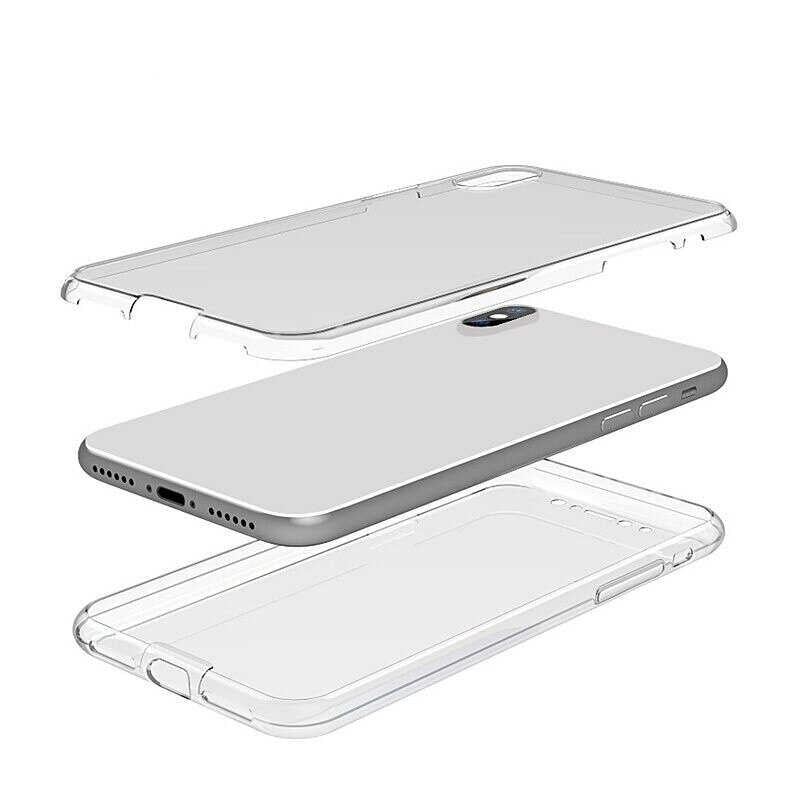 Apple iPhone X Kılıf Zore Enjoy Kapak Renksiz