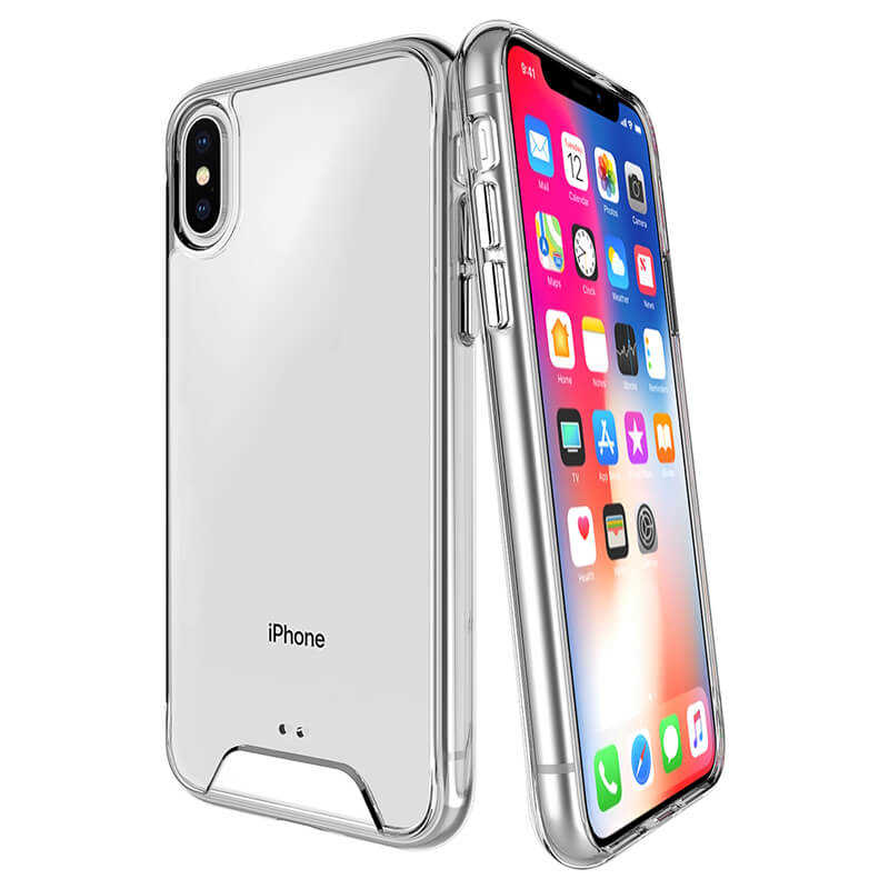Apple iPhone X Kılıf Zore Gard Silikon Renksiz