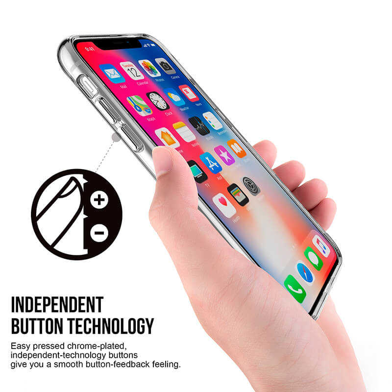 Apple iPhone X Kılıf Zore Gard Silikon Renksiz