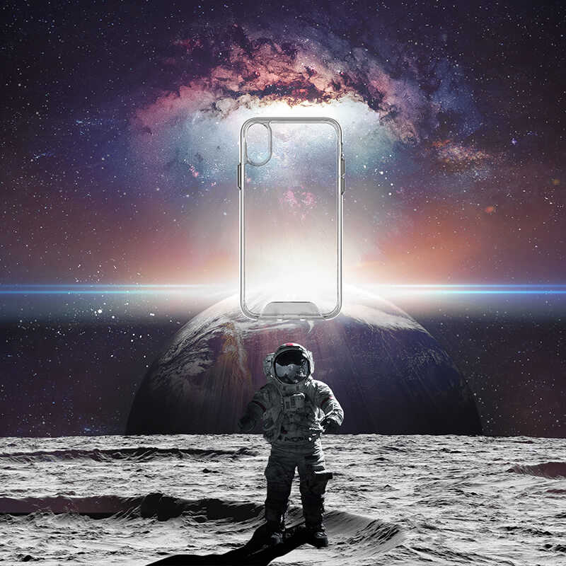 Apple iPhone X Kılıf Zore Gard Silikon Renksiz