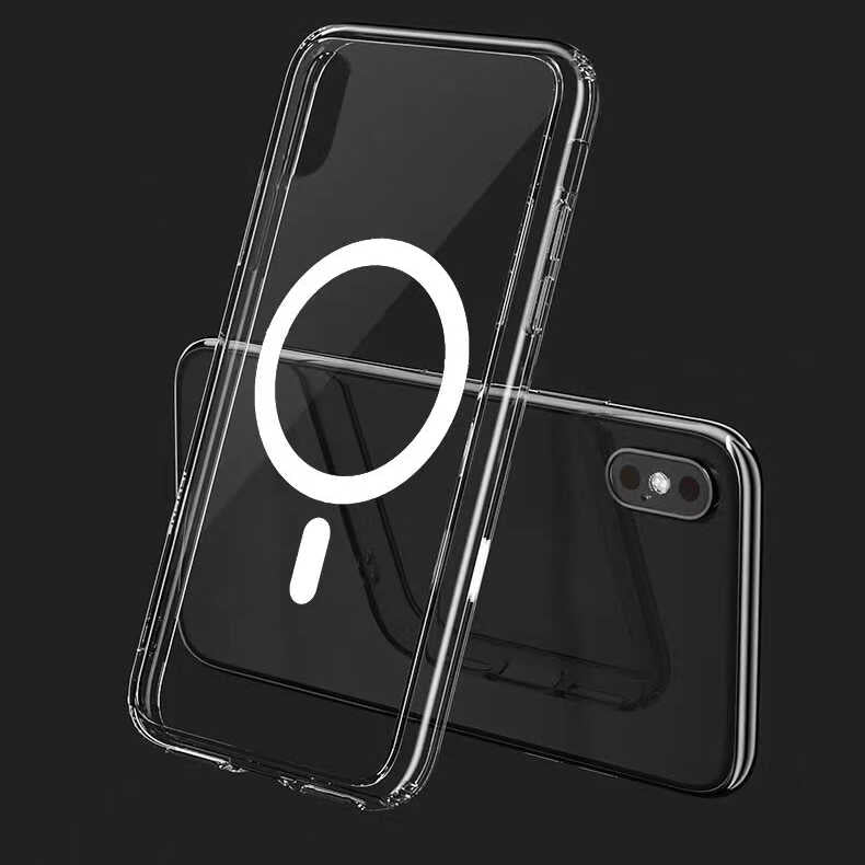 Apple iPhone X Kılıf Zore Tacsafe Wireless Kapak Renksiz