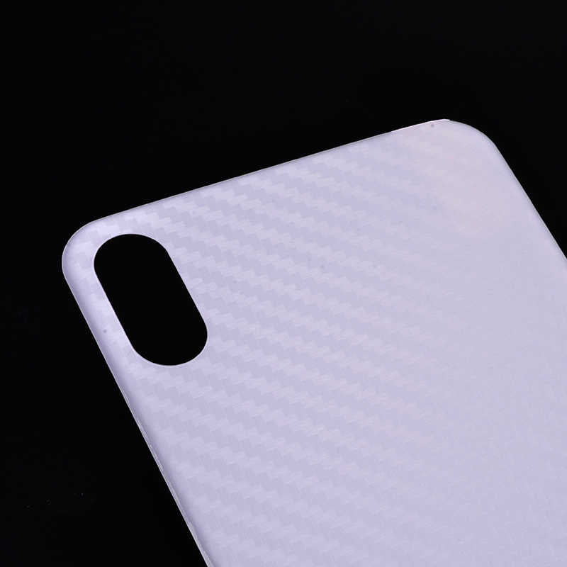 Apple iPhone XR 6.1 Zore Kavisli Arka Karbon Koruyucu Jelatin Siyah