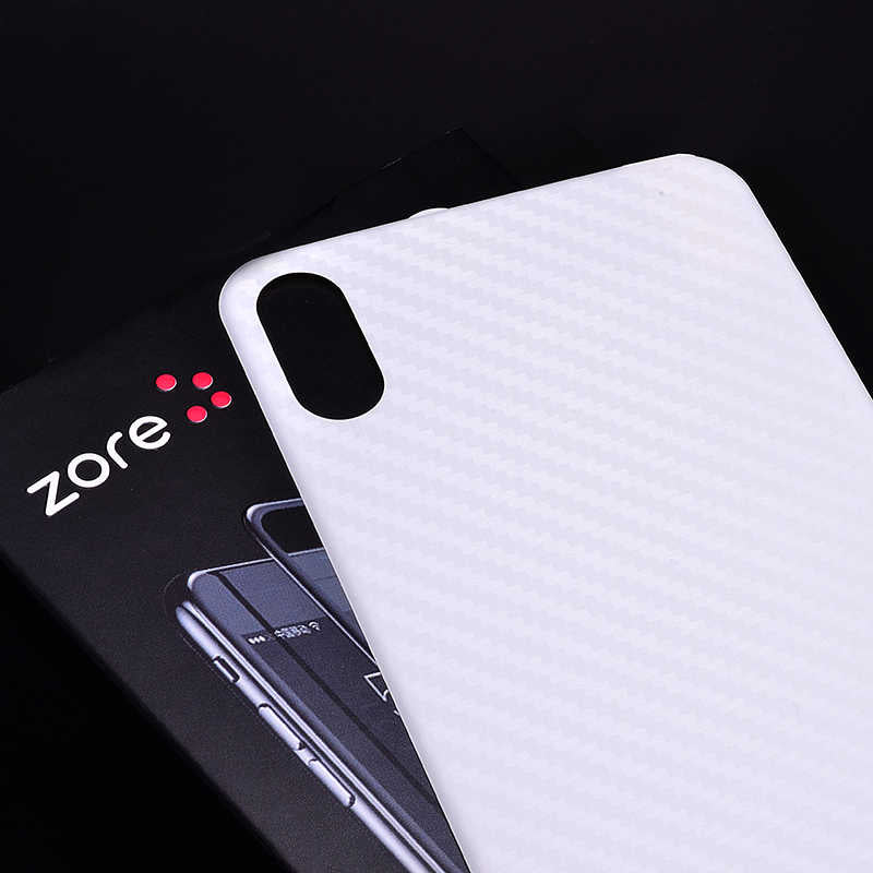 Apple iPhone XR 6.1 Zore Kavisli Arka Karbon Koruyucu Jelatin Siyah