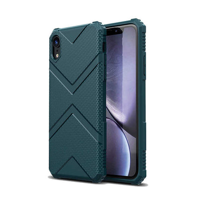 Apple iPhone XR 6.1 Kılıf Zore Hank Silikon Siyah