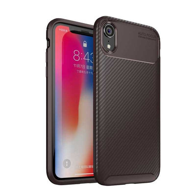 Apple iPhone XR 6.1 Kılıf Zore Negro Silikon Kapak Kahverengi