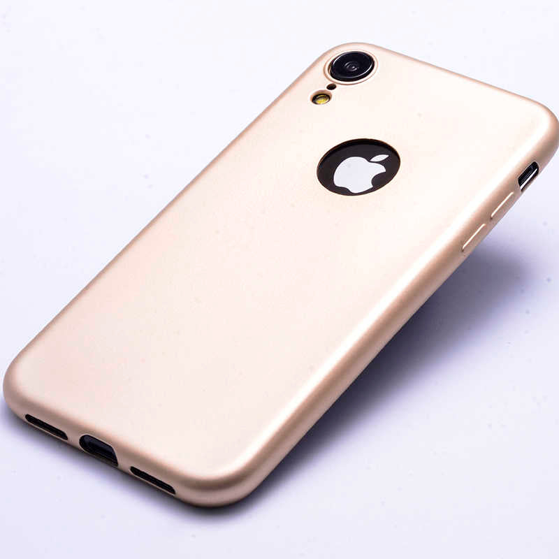 Apple iPhone XR 6.1 Kılıf Zore Premier Silikon Kapak Rose Gold