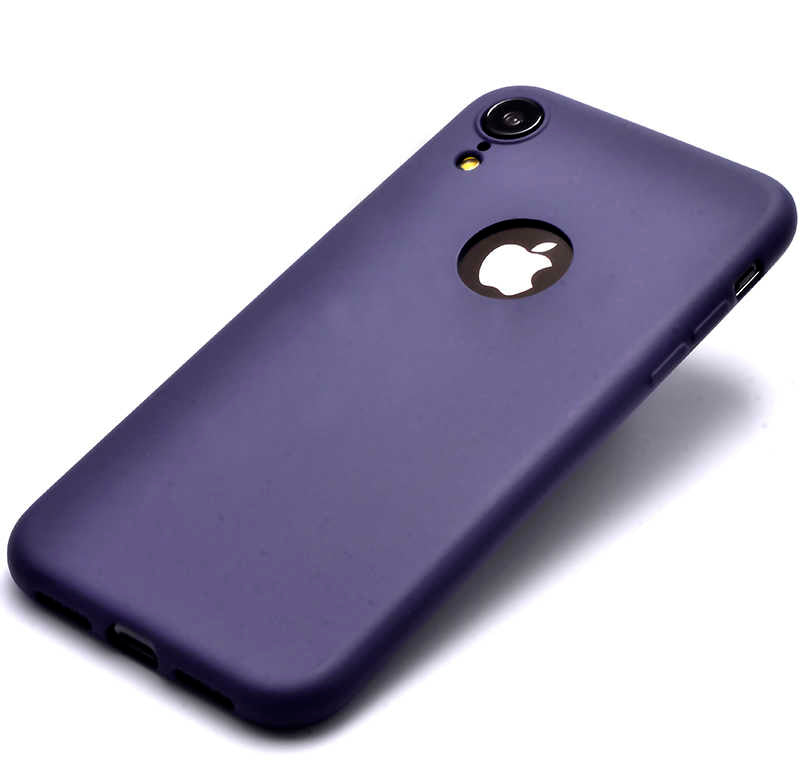 Apple iPhone XR 6.1 Kılıf Zore Premier Silikon Kapak Lacivert