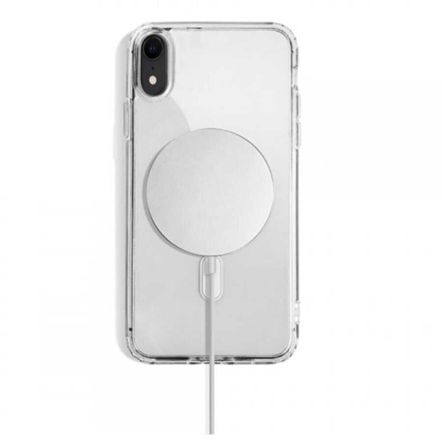 Apple iPhone XR 6.1 Kılıf Zore Tacsafe Wireless Kapak Renksiz
