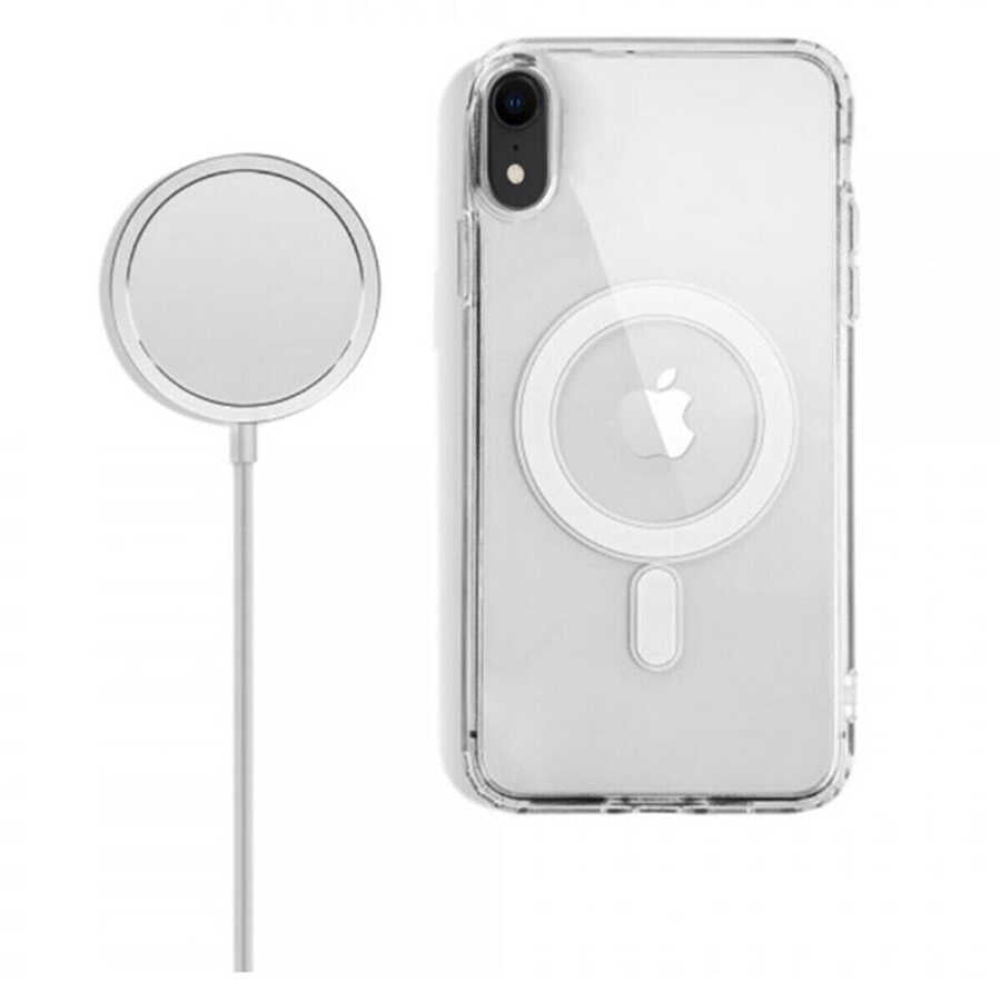 Apple iPhone XR 6.1 Kılıf Zore Tacsafe Wireless Kapak Renksiz
