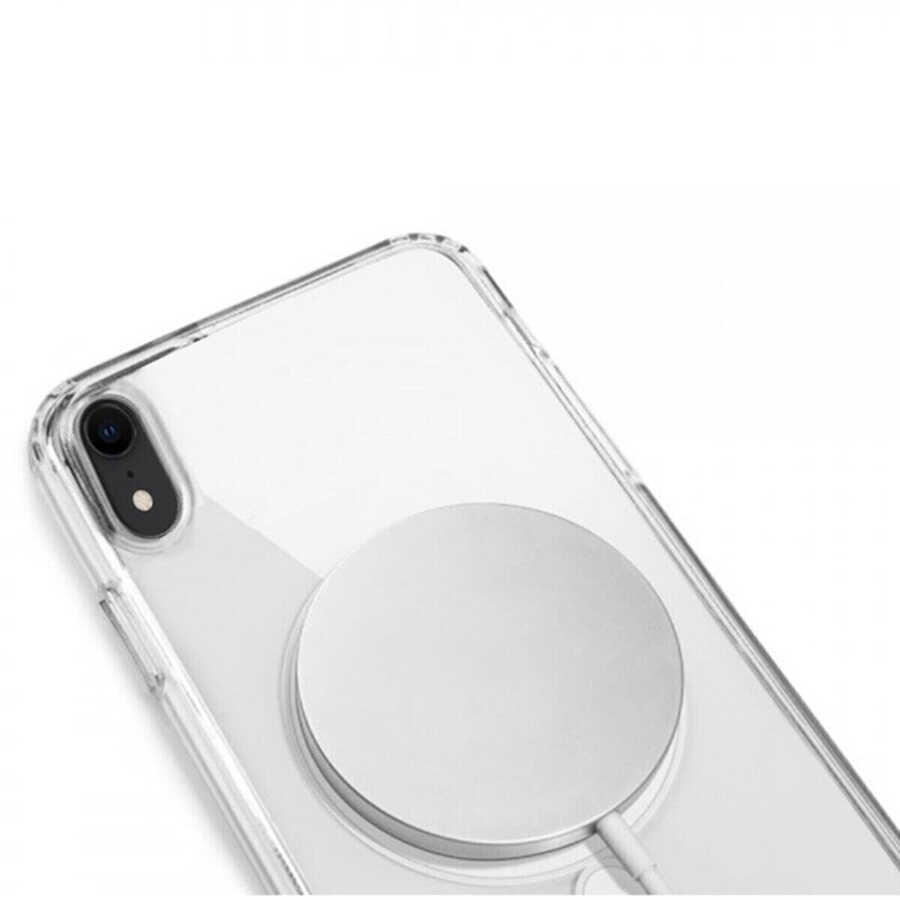 Apple iPhone XR 6.1 Kılıf Zore Tacsafe Wireless Kapak Renksiz