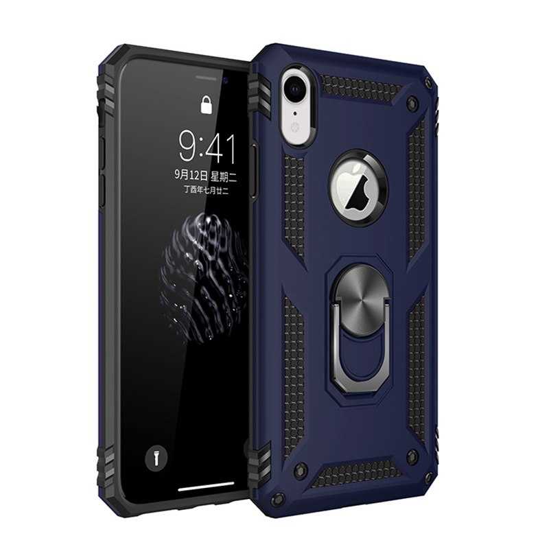 Apple iPhone XR 6.1 Kılıf Zore Vega Kapak Mavi