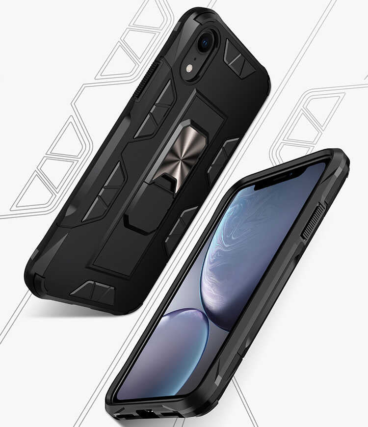 Apple iPhone XR 6.1 Kılıf Zore Volve Kapak Gold