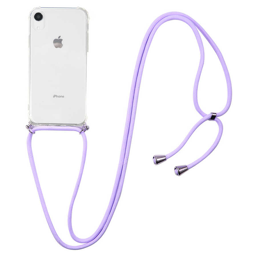 Apple iPhone XR 6.1 Kılıf Zore X-Rop Kapak Renksiz