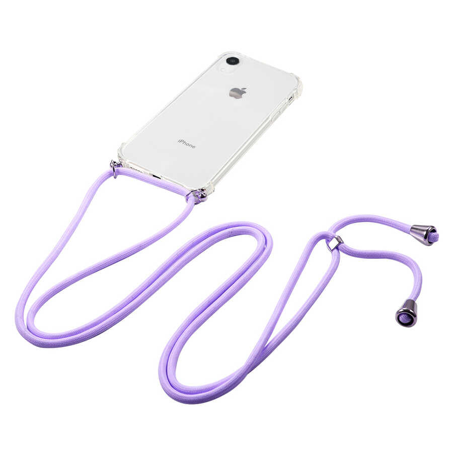 Apple iPhone XR 6.1 Kılıf Zore X-Rop Kapak Renksiz