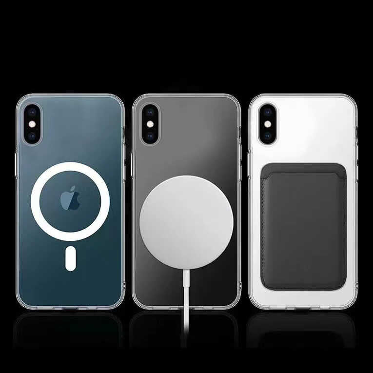Apple iPhone XS 5.8 Kılıf Zore Tacsafe Wireless Kapak Renksiz