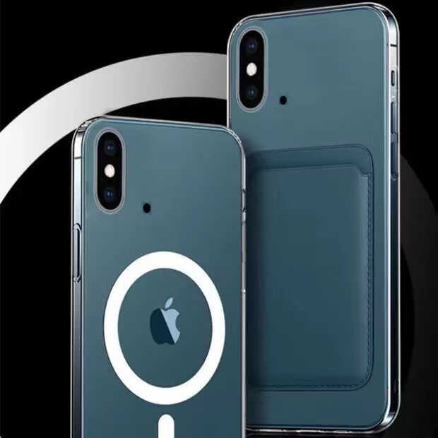 Apple iPhone XS 5.8 Kılıf Zore Tacsafe Wireless Kapak Renksiz