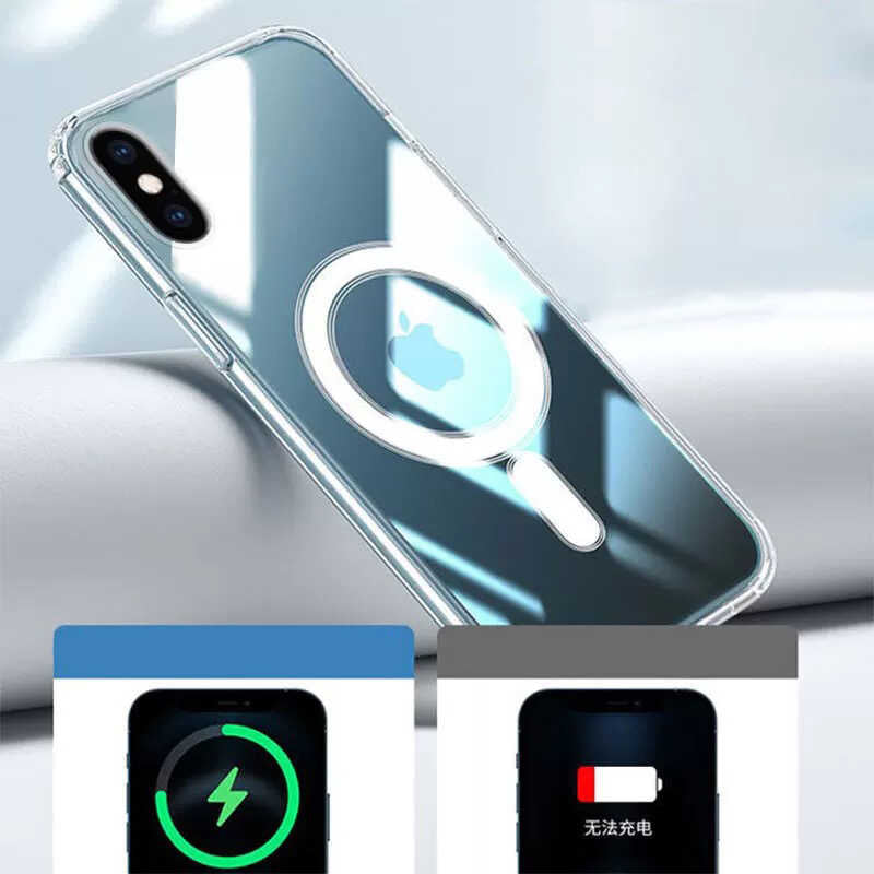 Apple iPhone XS 5.8 Kılıf Zore Tacsafe Wireless Kapak Renksiz