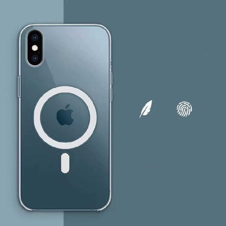 Apple iPhone XS 5.8 Kılıf Zore Tacsafe Wireless Kapak Renksiz