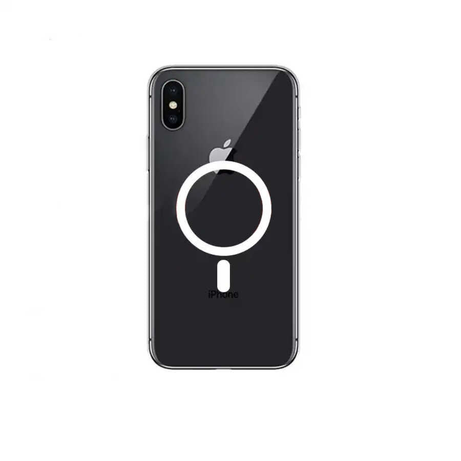 Apple iPhone XS 5.8 Kılıf Zore Tacsafe Wireless Kapak Renksiz