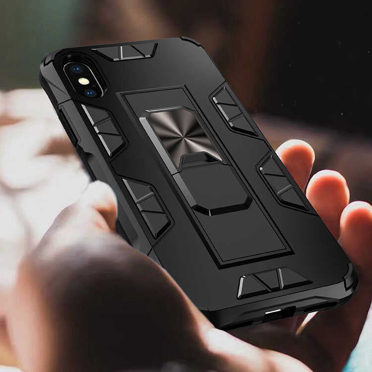 Apple iPhone XS 5.8 Kılıf Zore Volve Kapak Rose Gold