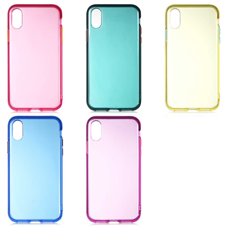 Apple iPhone XS Max 6.5 Kılıf Zore Bistro Kapak Pembe