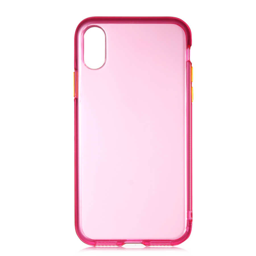 Apple iPhone XS Max 6.5 Kılıf Zore Bistro Kapak Pembe