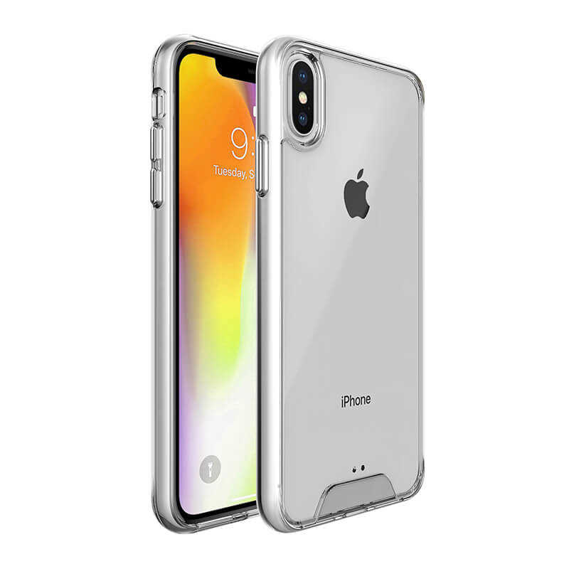 Apple iPhone XS Max 6.5 Kılıf Zore Gard Silikon Renksiz