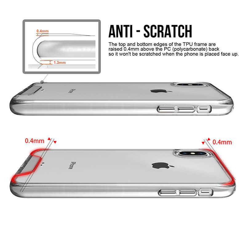 Apple iPhone XS Max 6.5 Kılıf Zore Gard Silikon Renksiz