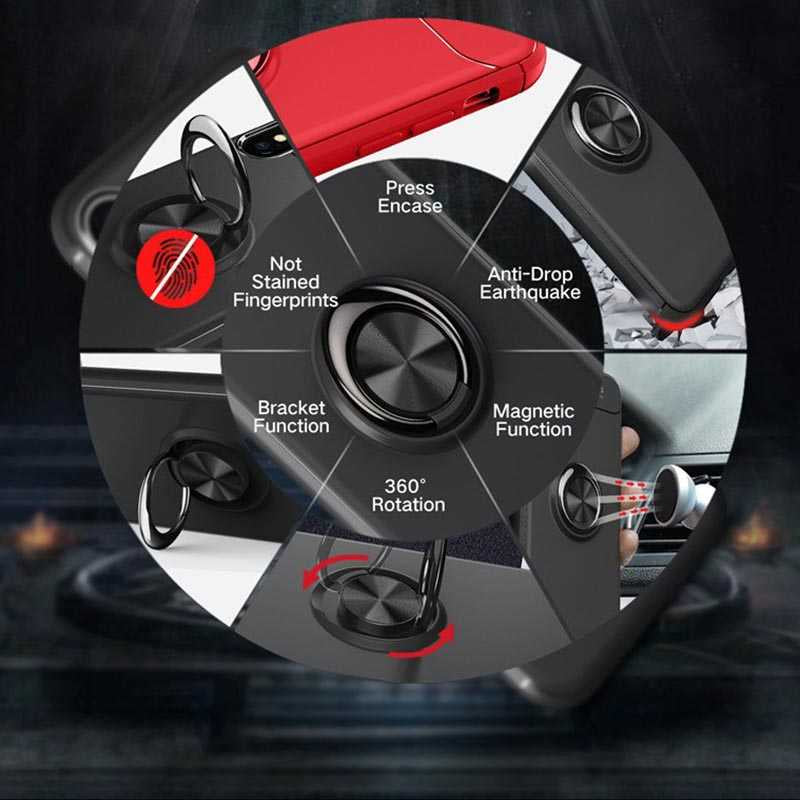 Apple iPhone XS Max 6.5 Kılıf Zore Ravel Silikon Kapak Siyah-Kırmızı