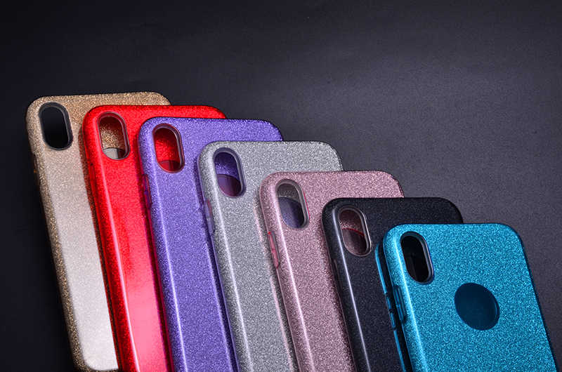 Apple iPhone XS Max 6.5 Kılıf Zore Shining Silikon Gümüş