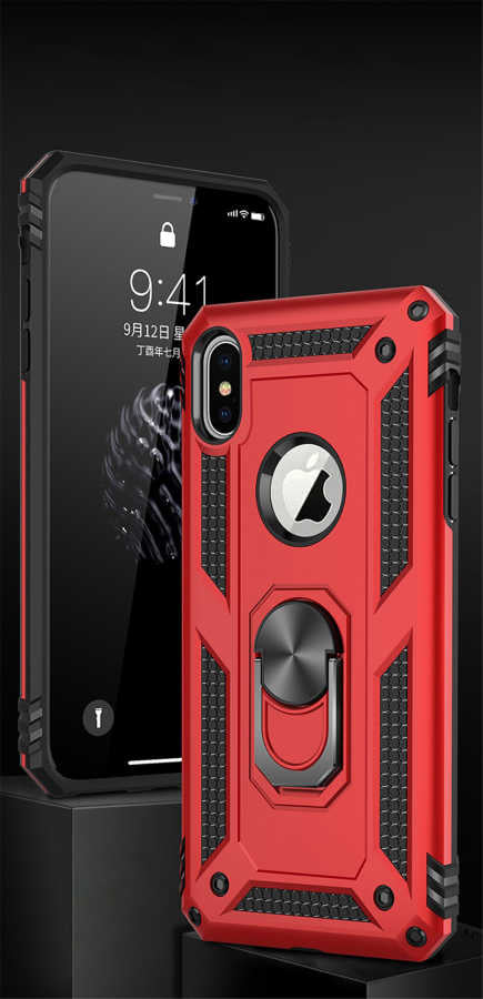Apple iPhone XS Max 6.5 Kılıf Zore Vega Kapak Gri