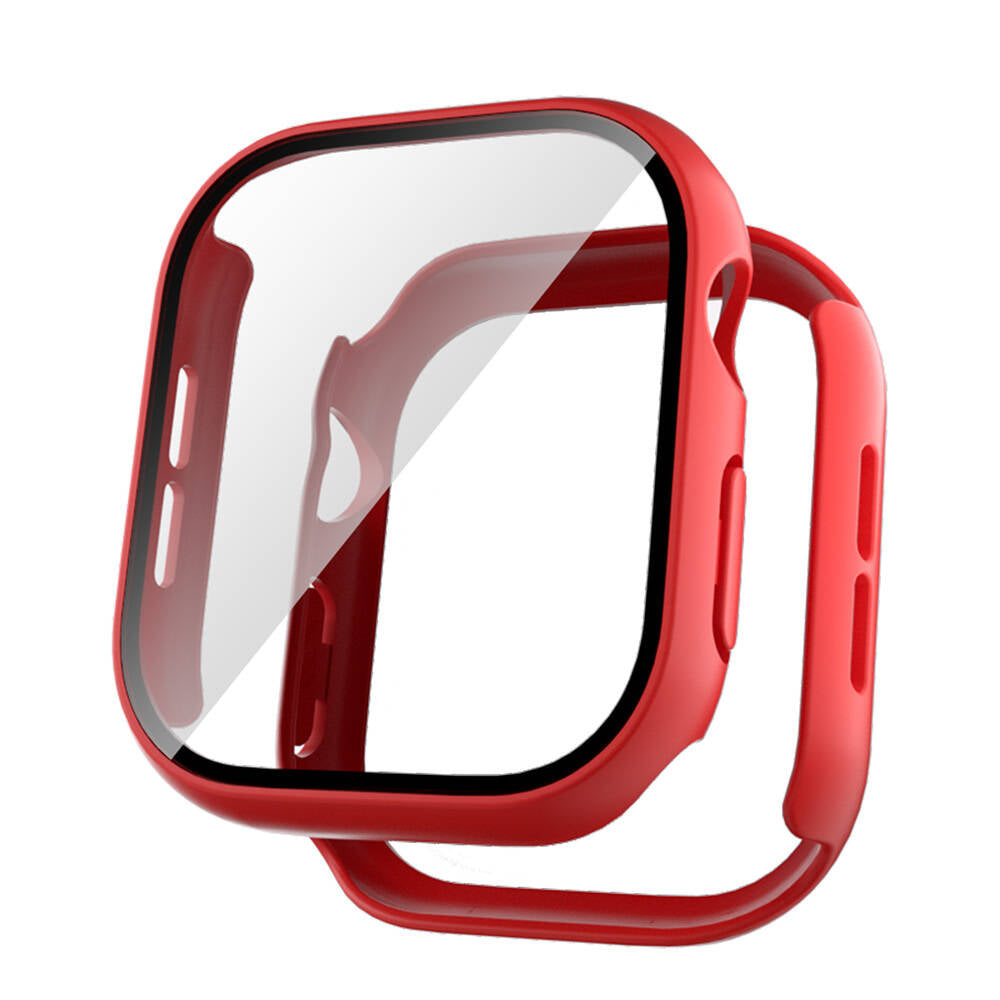 Apple Watch 10 42mm Sert PC Kasa ve Ekran Koruyucu Zore Watch Gard 35 Buz Mavisi