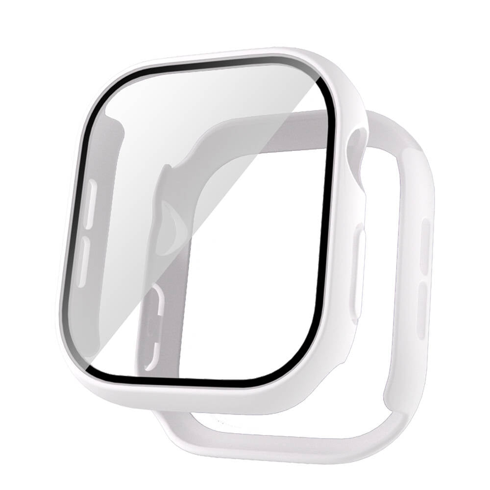 Apple Watch 10 46mm Sert PC Kasa ve Ekran Koruyucu Zore Watch Gard 35 Mor